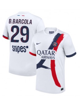 Moški Nogometna dresi replika Paris Saint-Germain Bradley Barcola #29 Gostujoči 2025-26 Kratek rokav